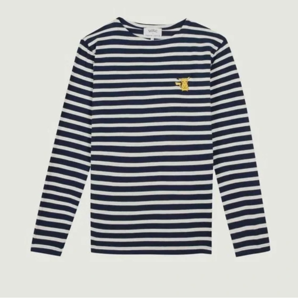 Maison Labiche x Pokémon Long-Sleeve Striped Shirt